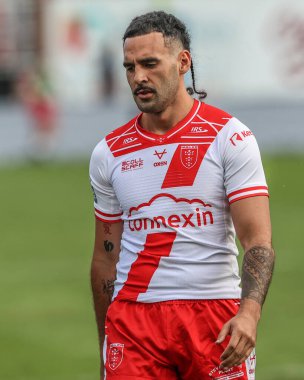 Tyrone May of Hull KR, Betfred Süper Lig ön eleme maçında Hull KR 'a karşı Wakefield Trinity, Sewell Group Craven Park, Kingston upon Hull, Birleşik Krallık, 27 Haziran 2025