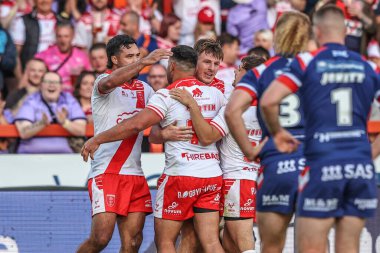 Hull KR 'dan Tom Davies, 27 Haziran 2025' te İngiltere 'nin Hull kenti Kingston' da oynanan Sewell Group Craven Park 'ta oynanan 16.