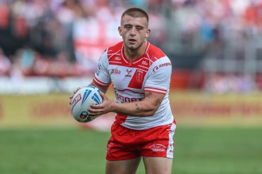 Hull KR takımından Mikey Lewis, 27 Haziran 2025 'te İngiltere' nin Hull kentinde oynanan 16. Betfred Süper Ligi karşılaşmasında Hull KR, Wakefield Trinity 'ye karşı Sewell Group Craven Park' ta oynadı.
