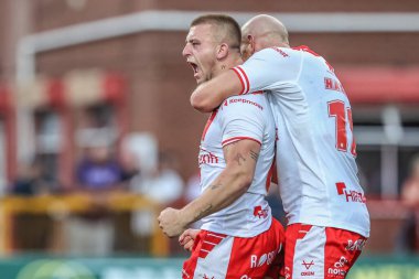 Hull KR 'dan Mikey Lewis, 27 Haziran 2025' te İngiltere 'nin Hull kenti Kingston' da oynanan Sewell Group Craven Park 'ta oynanan 16.