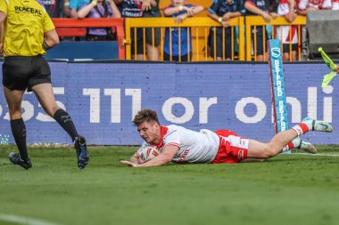 Hull KR 'dan Tom Davies, 27 Haziran 2025' te İngiltere 'nin Hull kenti Kingston' da oynanan Sewell Group Craven Park 'ta oynanan 16.