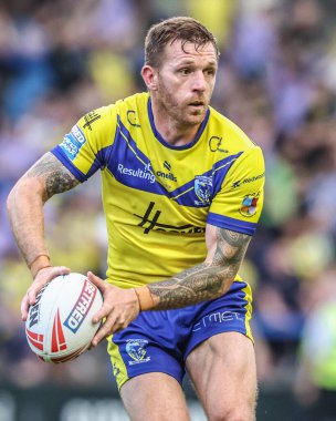 Warrington Wolves 'tan Marc Sneyd, Betfred Süper Lig 16. Maçı sırasında Warrington Wolves, Hull FC' ye karşı Halliwell Jones Stadyumu, Warrington, Birleşik Krallık, 28 Haziran 2025
