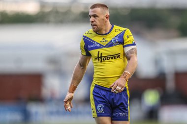 Warrington Wolves 'tan Matt Dufty, Betfred Süper Lig 16. Maçı sırasında Warrington Wolves, Hull FC' ye karşı Halliwell Jones Stadyumu, Warrington, Birleşik Krallık, 28 Haziran 2025