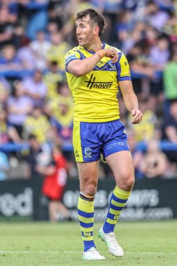 Warrington Wolves 'tan Stefan Ratchford, Betfred Süper Lig 16. Maçı sırasında Warrington Wolves, Hull FC' ye karşı Halliwell Jones Stadyumu, Warrington, Birleşik Krallık, 28 Haziran 2025