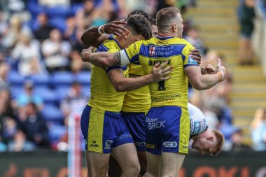 Warrington Wolves 'tan Josh Thewlis, 28 Haziran 2025' te Warrington, İngiltere 'deki Halliwell Jones Stadyumu' nda oynanan 16.