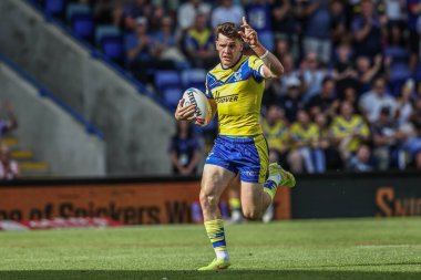 Warrington Wolves 'tan Josh Thewlis, 28 Haziran 2025' te Warrington, İngiltere 'deki Halliwell Jones Stadyumu' nda oynanan 16.