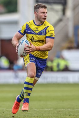 Warrington Wolves 'tan George Williams, Betfred Süper Lig 16. Maçı sırasında Warrington Wolves, Hull FC' ye karşı Halliwell Jones Stadyumu, Warrington, Birleşik Krallık, 28 Haziran 2025