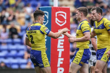 Warrington Wolves 'tan Josh Thewlis, 28 Haziran 2025' te Warrington, İngiltere 'deki Halliwell Jones Stadyumu' nda oynanan 16.
