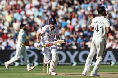 İngiltere 'den Harry Brook 2. Rothesay Deneme Maçı' nda Hindistan 'a karşı Edgbaston, Birmingham, İngiltere' de 3 Temmuz 2025 'te bir koşu yaptı.