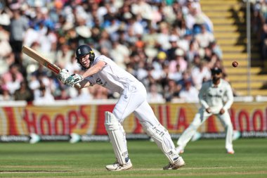 İngiltere 'den Zak Crawley 2. Rothesay Test Maçı' nda İngiltere 'nin Hindistan' a karşı Edgbaston, Birmingham, Birleşik Krallık 'ta 3 Temmuz 2025' te karşı karşıya geldi.