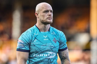 Huddersfield Giants 'tan Adam Swift 17. Betfred Süper Ligi karşılaşmasında Castleford Tigers, Huddersfield Giants' a karşı The Mend-A-Hose Jungle, Castleford, Birleşik Krallık, 3 Temmuz 2025