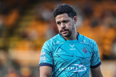 Huddersfield Giants 'tan Jacob Gagai 17. Betfred Süper Ligi karşılaşmasında ısınma turu sırasında Huddersfield Giants' a karşı The Mend-A-Hose Jungle, Castleford, İngiltere, 3 Temmuz 2025