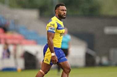 Warrington Wolves 'tan Rodrick Tai 17. Betfred Süper Ligi karşılaşmasında Salford Red Devils, Warrington Wolves' a karşı Salford Community Stadyumu, Eccles, İngiltere, 4 Temmuz 2025