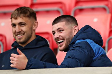 Warrington Wolves 'dan Danny Walker 17. Betfred Süper Ligi karşılaşmasından önce Salford Red Devils, Warrington Wolves' a karşı Salford Community Stadyumu, Eccles, İngiltere, 4 Temmuz 2025