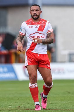Hull KR 'dan Elliot Minchella 17. Betfred Süper Ligi karşılaşmasında Hull KR, Leeds Gergedan' a karşı Sewell Group Craven Park, Kingston üzerine Hull, İngiltere, 6 Temmuz 2025