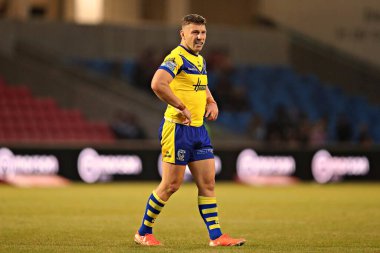 Warrington Wolves 'tan George Williams 17. Betfred Süper Ligi karşılaşmasında Salford Red Devils, Warrington Wolves' a karşı Salford Community Stadyumu, Eccles, İngiltere, 4 Temmuz 2025