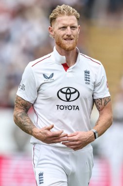 İngiltere kaptanı Ben Stokes 2. Rothesay Test Maçı 'nda 4. İngiltere - Hindistan Edgbaston, Birmingham, İngiltere, 5 Temmuz 2025