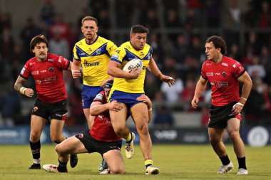 Warrington Wolves 'tan Joe Philbin 17. Betfred Süper Ligi karşılaşmasında Salford Red Devils, Warrington Wolves' a karşı Salford Community Stadyumu, Eccles, İngiltere, 4 Temmuz 2025
