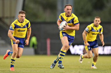 Warrington Wolves 'tan Ben Currie 17. Betfred Süper Ligi karşılaşmasında Salford Red Devils, Warrington Wolves' a karşı Salford Community Stadyumu, Eccles, İngiltere, 4 Temmuz 2025