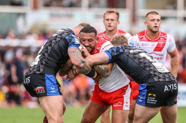 Hull KR 'dan Elliot Minchella, 6 Temmuz 2025' te İngiltere 'nin Hull kentinde oynanan 17. Betfred Süper Ligi karşılaşmasında Hull KR, Leeds Rhinos' a karşı Sewell Group Craven Park 'ta mücadele etti.