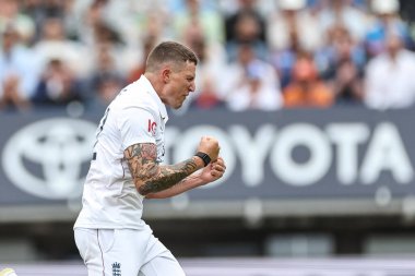 İngiltere 'den Brydon Carse, 2. Rothesay Test Maçı' nda Hindistan 'ın Edgbaston, Birmingham, İngiltere' de 4.