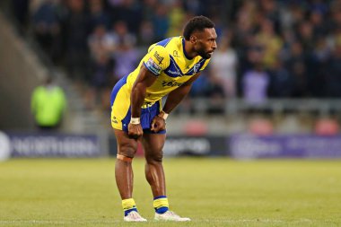 Warrington Wolves 'tan Rodrick Tai 17. Betfred Süper Ligi karşılaşmasında Salford Red Devils, Warrington Wolves' a karşı Salford Community Stadyumu, Eccles, İngiltere, 4 Temmuz 2025