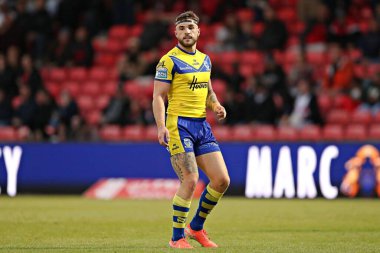 Warrington Wolves 'tan Connor Wrench 17. Betfred Süper Ligi karşılaşmasında Salford Red Devils, Warrington Wolves' a karşı Salford Community Stadyumu, Eccles, İngiltere, 4 Temmuz 2025