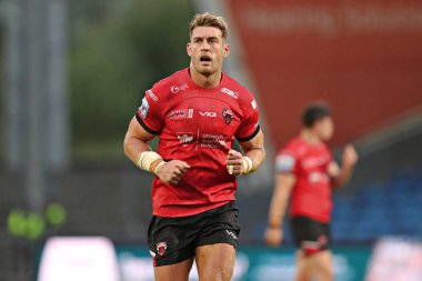 Salford Red Devils 'den Jack Ormonroyd 17. Salford Red Devils - Warrington Wolves maçında Salford Community Stadyumu, Eccles, İngiltere, 4 Temmuz 2025