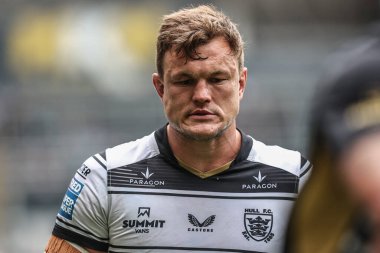 Hull FC 'den Liam Knight 5 Temmuz 2025' te MKM Stadyumu 'nda oynanan 17. Betfred Süper Lig karşılaşmasında ısınma turunda Hull FC ile St Helens karşılaşacak.