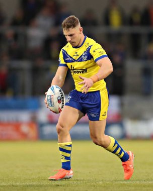 Warrington Wolves 'tan George Williams 17. Betfred Süper Ligi karşılaşmasında Salford Red Devils, Warrington Wolves' a karşı Salford Community Stadyumu, Eccles, İngiltere, 4 Temmuz 2025
