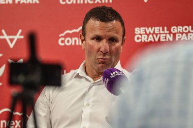 Willie Peters 'ın Hull KR baş antrenörü, 6 Temmuz 2025' te İngiltere 'de Hull üzerine Kingston' daki Sewell Group Craven Park 'ta oynanan Betfred Süper Lig maçının 17. raundunda basın açıklaması yaptı.