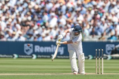 İngiltere 'den Ben Duckett, 3. Rothesay Deneme Maçı' nda Hindistan 'a karşı Lords, Londra, İngiltere' de 10 Temmuz 2025 'te iki koşu yaptı.