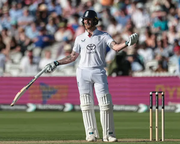 İngiltere kaptanı Ben Stokes, 3. Rothesay Test Maçı 'nda İngiltere' nin Hindistan 'a karşı Lords, Londra, İngiltere' de 10 Temmuz 2025 'te oynanan 1.