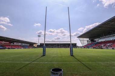 Salford Halk Stadyumu 'nun Salford Red Devils - Castleford Tigers maçında oynanan Betfred Süper Lig Maçı' nın genel görüntüsü.