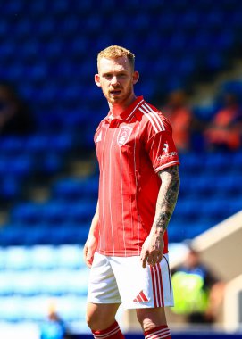 Nottingham Ormanı 'ndan Lewis O' Brien 12 Temmuz 2025 tarihinde İngiltere 'nin Chesterfield şehrinde oynanan SMH Group Stadiumact Stadyumu' nda oynanan Chesterfield-Nottingham Forest maçında...