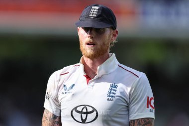 İngiltere kaptanı Ben Stokes 3. Rothesay Test Maçı 'nda 3. İngiltere Hindistan' a karşı Lords, Londra, İngiltere, 12 Temmuz 2025