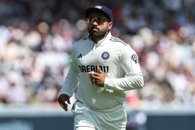 Hindistan 'dan Karun Nair, 3. Rothesay Test Maçı 4. Gün İngiltere - Hindistan Lords, Londra, Birleşik Krallık, 13 Temmuz 2025