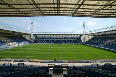 Deepdale 'in Deepdale, Preston North End' e karşı 13 Temmuz 2025 tarihli ön sezon dostluk maçı öncesinde genel bir görüntüsü.