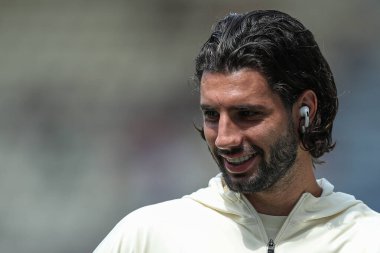 Liverpool 'dan Dominik Szoboszlai, 13 Temmuz 2025' te İngiltere 'nin Deepdale kentinde oynanan Preston North End-Liverpool maçında stadyuma geldi.