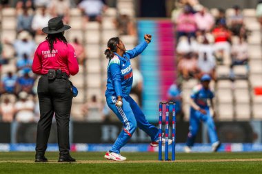 Hindistan 'dan Sneh Rana, 1. Metro Bank Bir Gün Uluslararası Maçı sırasında İngiltere Bayanlar Hindistan' a Karşı Utilita Bowl, Southampton, Birleşik Krallık 'ta 16 Temmuz 2025