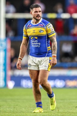 Leeds Rhinos 'tan James Bentley, 19. Betfred Süper Ligi karşılaşmasında Leeds Rhinos, Salford Red Devils' e karşı, Headingley Stadyumu, Leeds, İngiltere, 18 Temmuz 2025