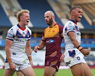 Corey Hall of Wakefield Trinity, 18 Temmuz 2025 'te İngiltere' nin Huddersfield Stadyumu 'nda oynanan 19.