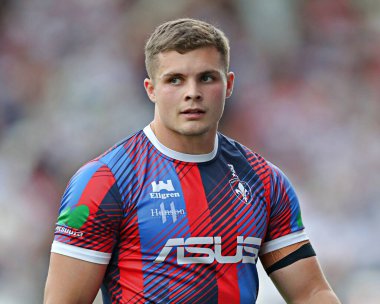Wakefield Trinity 'den Cameron Scott 19. Betfred Süper Ligi karşılaşmasından önce Huddersfield Giants ile Wakefield Trinity arasında 18 Temmuz 2025' te Accu Stadyumu, Huddersfield, İngiltere