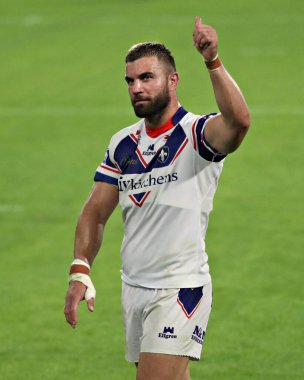 Wakefield Trinity 'den Ky Rodwell, 18 Temmuz 2025' te İngiltere 'nin Huddersfield Stadyumu' nda oynanan 19.