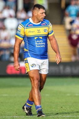 Ryan Hall of Leeds Rhinos, Betfred Süper Lig 19. Maçı sırasında Leeds Rhinos 'a karşı Salford Red Devils, Headingley Stadyumu, Leeds, İngiltere' de 18 Temmuz 2025