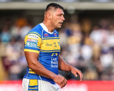 Ryan Hall of Leeds Rhinos, Betfred Süper Lig 19. Maçı sırasında Leeds Rhinos 'a karşı Salford Red Devils, Headingley Stadyumu, Leeds, İngiltere' de 18 Temmuz 2025
