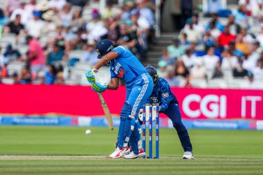 Hindistan 'dan Richa Ghosh, 2. Metro Bankası Bir Gün Uluslararası İngiltere Bayanlar, Hindistan Kadınlarına Karşı Lordlar, Londra, Birleşik Krallık, 19 Temmuz 2025