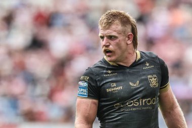 Hull FC 'den Brad Fash 19. Betfred Süper Lig karşılaşmasında Wigan Warriors, Hull FC' ye karşı The Brick Community Stadyumu, Wigan, İngiltere, 19 Temmuz 2025
