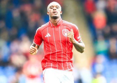 Nottingham Ormanı 'ndan Callum Hudson-Odoi sezon öncesi dostluk maçı sırasında Nottingham Ormanı Monako' ya karşı SMH Group Stadiumact Stadyumu, Chesterfield, İngiltere, 19 Temmuz 202