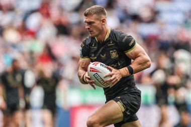 Hull FC 'den Jed Cartwright, 19 Temmuz 2025' te Wigan Warriors vs Hull FC 'nin oynadığı The Brick Community Stadyumu' nda oynanan 19.